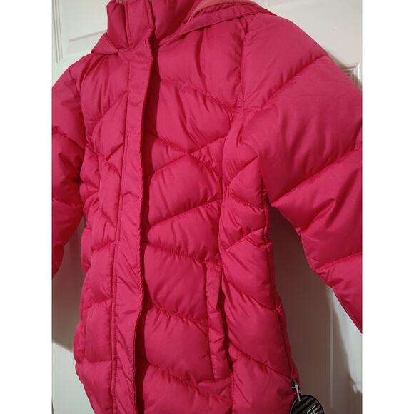 CB SPORTS Girls Puffer Jacket, Large (14-16), Pink Coat + Free Fleece Beanie - Picture 6 of 15